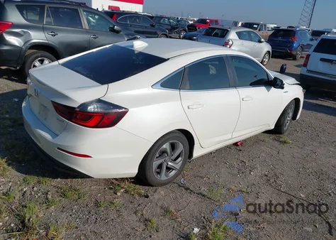 2019 Honda Insight Ex z USA, uszkodzony, nr VIN 19XZE4F53KE004024